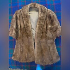 Vintage Hand Stitched Fur Stole